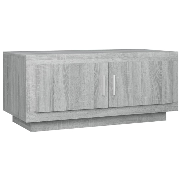 Tavolino da Salotto Grigio Sonoma 102x50x45cm Legno Multistrato