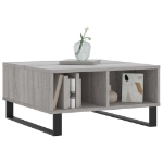 Tavolino da Salotto Grigio Sonoma 60x60x30 cm Legno Multistrato