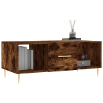 Tavolino da Salotto Rovere Fumo 102x50x40 cm Legno Multistrato