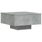 Tavolino da Salotto Grigio Cemento 60x60x31,5 Legno Multistrato