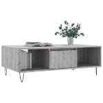 Tavolino da Salotto Grigio Sonoma 104x60x35cm Legno Multistrato