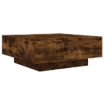 Tavolino da Salotto Rovere Fumo 80x80x31 cm Legno Multistrato