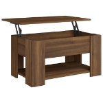 Tavolino da Salotto Rovere Marrone 79x49x41cm Legno Multistrato