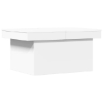 Tavolino da Salotto Bianco 80x55x40 cm in Legno Multistrato