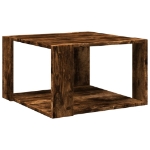 Tavolino Salotto Rovere Fumo 51,5x51,5x30cm Legno Multistrato