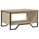 Tavolino da Salotto Rovere Sonoma 75x51x40 cm Legno Multistrato