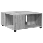 Tavolino da Salotto Grigio Sonoma 80x80x40 cm Legno Multistrato