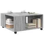 Tavolino da Salotto Grigio Sonoma 80x80x40 cm Legno Multistrato