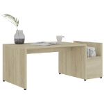 Tavolino da Salotto Rovere Sonoma 90x45x35 cm Legno Multistrato