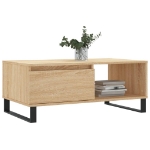 Tavolino Salotto Rovere Sonoma 90x50x36,5 cm Legno Multistrato