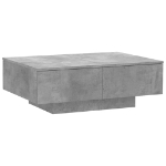 Tavolino da Salotto Grigio Cemento 90x60x31cm Legno Multistrato