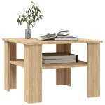 Tavolino da Salotto Rovere Sonoma 60x60x42 cm Legno Multistrato