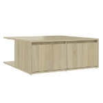 Tavolino da Salotto Rovere Sonoma 80x80x31 cm Legno Multistrato