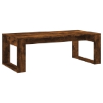 Tavolino da Salotto Rovere Fumo 102x50x35 cm Legno Multistrato