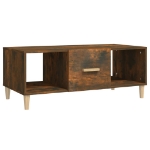 Tavolino da Salotto Rovere Fumo 102x50x40 cm Legno Multistrato