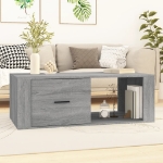 Tavolino Salotto Grigio Sonoma 100x50,5x35 cm Legno Multistrato