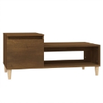 Tavolino da Salotto Rovere Marrone100x50x45cm Legno Multistrato