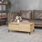 Tavolino Salotto Rovere Sonoma 90x50x36,5 cm Legno Multistrato