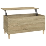 Tavolino Salotto Rovere Sonoma 90x44,5x45 cm Legno Multistrato