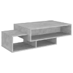 Tavolino da Salotto Grigio Cemento 105x55x32 cm in Truciolato