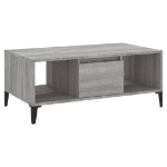 Tavolino Salotto Grigio Sonoma 90x50x36,5 cm Legno Multistrato