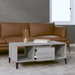 Tavolino Salotto Grigio Sonoma 90x50x36,5 cm Legno Multistrato