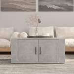 Tavolino Salotto Grigio Cemento 80x50x36 cm Legno Multistrato