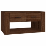 Tavolino Salotto Rovere Marrone 80x50x40 cm Legno Multistrato