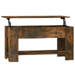 Tavolino da Salotto Rovere Fumo 101x49x52 cm Legno Multistrato