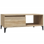 Tavolino Salotto Rovere Sonoma 90x50x36,5 cm Legno Multistrato