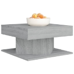 Tavolino da Salotto Grigio Sonoma 57x57x30 cm Legno Multistrato