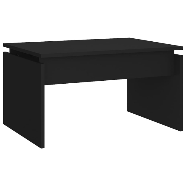 Tavolino da Salotto Nero 68x50x38 cm Legno Multistrato