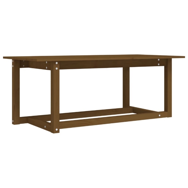 Tavolino da Salotto Ambra 110x55x45 cm Legno Massello di Pino