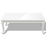 Tavolino da Salotto 115x65x42 cm Bianco Lucido