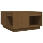 Tavolino da Salotto ambra 60x61x32,5 cm Legno Massello di Pino