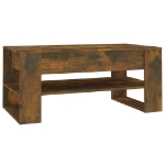 Tavolino da Salotto Rovere Fumo 102x55x45 cm Legno Multistrato