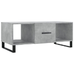 Tavolino Salotto Grigio Cemento 102x50x40 cm Legno Multistrato