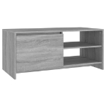 Tavolino da Salotto Grigio Sonoma 102x50x45cm Legno Multistrato