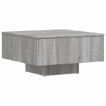 Tavolino Salotto Grigio Sonoma 60x60x31,5 cm Legno Multistrato