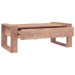 Tavolino da Salotto 110x60x40 cm in Legno Massello di Teak