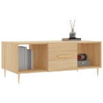 Tavolino da Salotto Rovere Sonoma 102x50x40cm Legno Multistrato