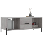 Tavolino da Salotto Grigio Sonoma 102x50x40cm Legno Multistrato