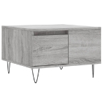 Tavolino Salotto Grigio Sonoma 55x55x36,5 cm Legno Multistrato