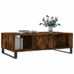 Tavolino da Salotto Rovere Fumo 104x60x35 cm Legno Multistrato