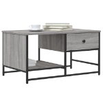 Tavolino Salotto Grigio Sonoma 85,5x51x45 cm Legno Multistrato