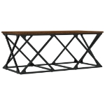 Tavolino Salotto Rovere Marrone 100x49x40 cm Legno Multistrato