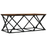 Tavolino da Salotto Rovere Fumo 100x49x40 cm Legno Multistrato