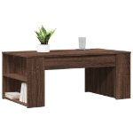 Tavolino Salotto Rovere Marrone 102x55x42 cm Legno Multistrato