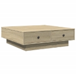 Tavolino da Salotto Rovere Sonoma 90x90x28 cm Legno Multistrato