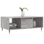 Tavolino Salotto Grigio Sonoma 90x50x36,5 cm Legno Multistrato